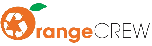 Orange Crew Junk removal company logo