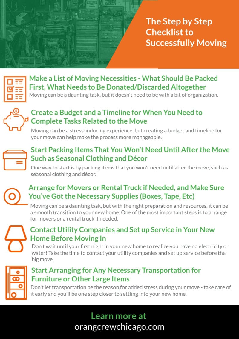 The Step by Step Checklist to Successfully Moving