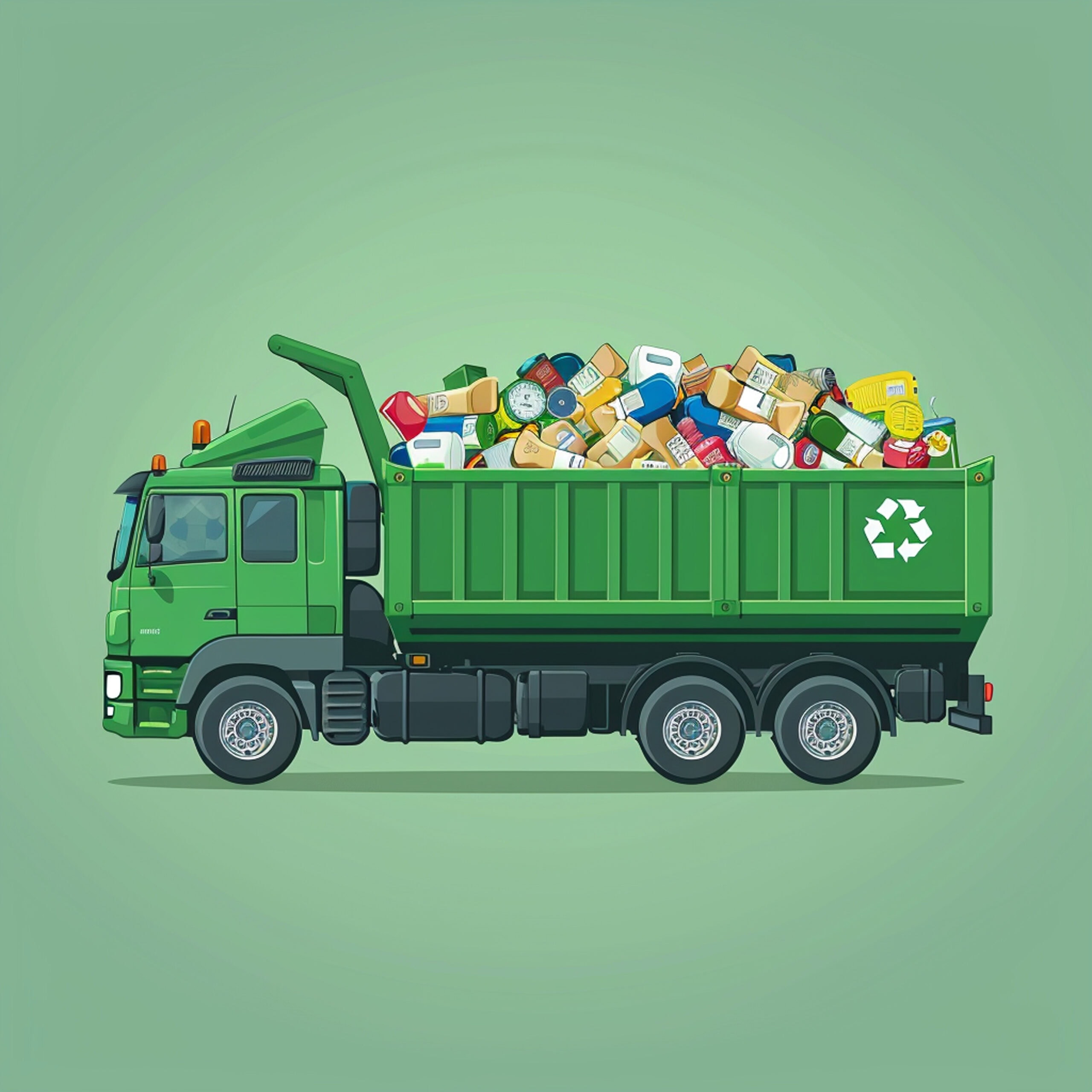 waste management truck