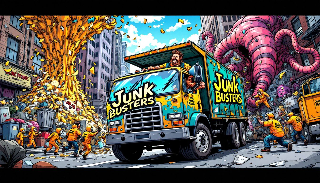 A visual representation of average junk removal costs displayed in a chart.