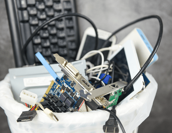 e-waste recycling in the bag