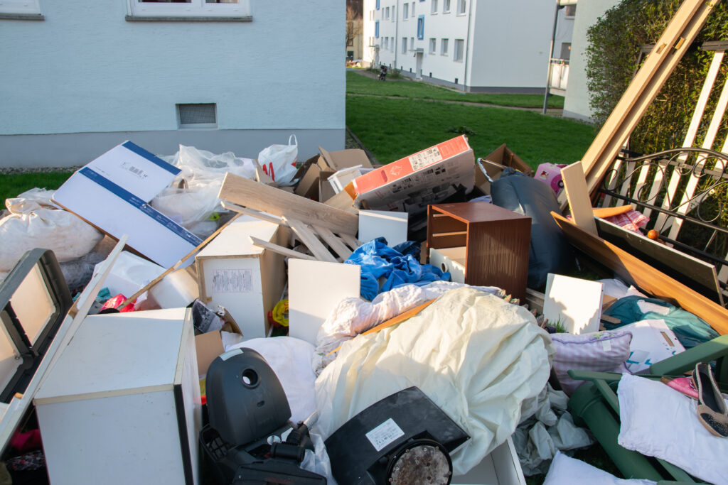 Big garbage on the street