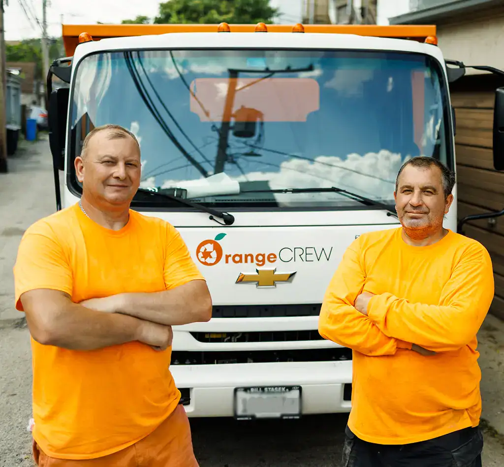 friendly looking junk haulers next to affordable junk removal highland park truck
