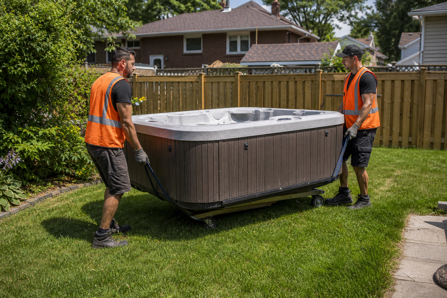 Hot tub removal Chicago northwest suburbs